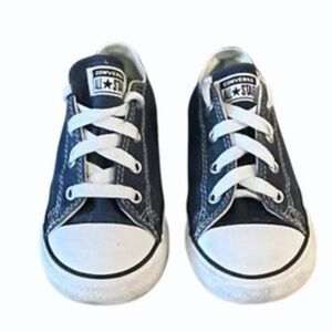 Converse All Star Kids Blue Low Top Sneakers Shoes Size 9 Toddler Boys Girls